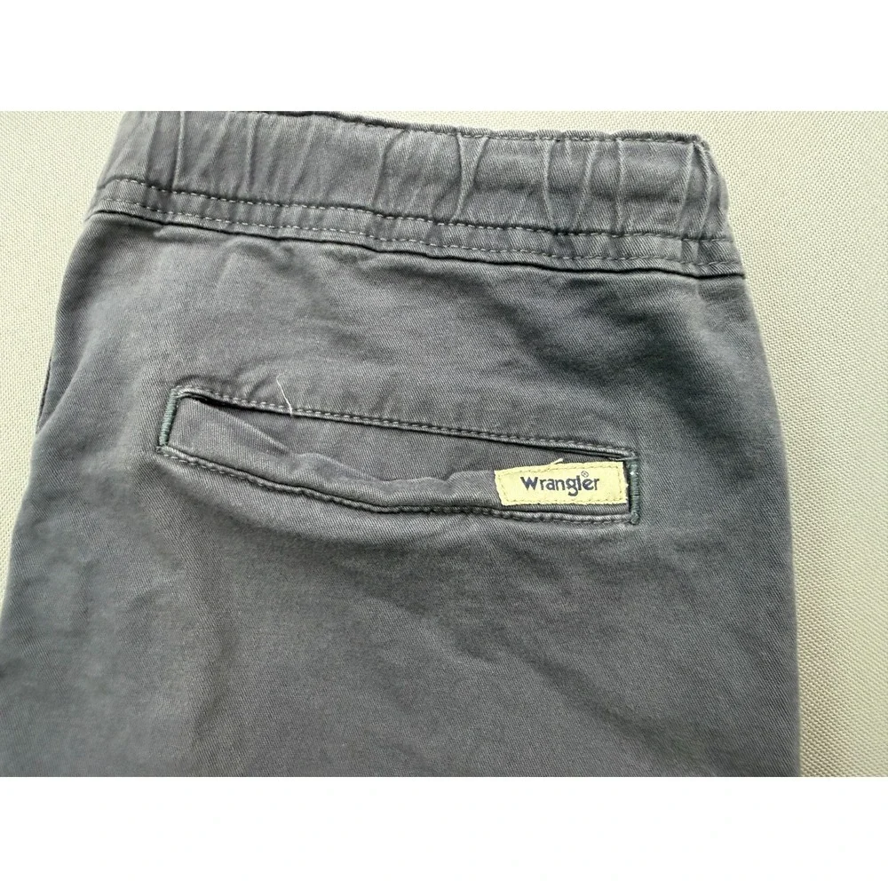 Wrangler Stretch Elastic Waist Cargo Pants Grey Drawstring Boys | Youth XXL 18